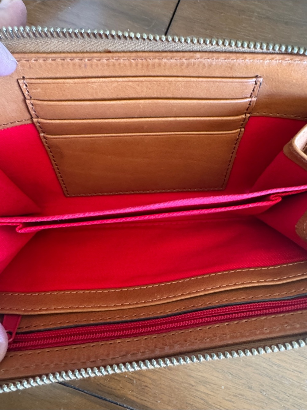 Dooney & Bourke Blue, Brown & Cream Snake-Print Zip Wallet - Picture 9 of 9
